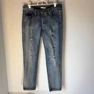 Distressed Bongo Straight Leg Jeans, 5